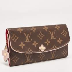 Louis Vuitton Monogram Canvas Emilie Bloom Flower Wallet 