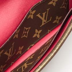 Louis Vuitton Monogram Canvas Emilie Bloom Flower Wallet 