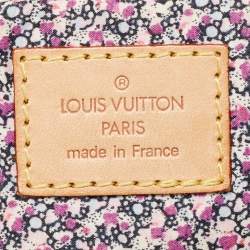 Pre Owned Louis Vuitton Blue Monogram Denim Limited Edition Patchwork Speedy Bag