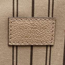 Pre Owned Louis Vuitton Tourterelle Monogram Empreinte Leather Pochette Metis Bag