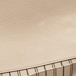 Pre Owned Louis Vuitton Tourterelle Monogram Empreinte Leather Pochette Metis Bag
