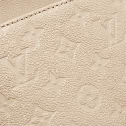 Pre Owned Louis Vuitton Tourterelle Monogram Empreinte Leather Pochette Metis Bag