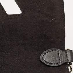 Pre Owned Louis Vuitton Black/White Malletage Epi Leather Twist PM Bag