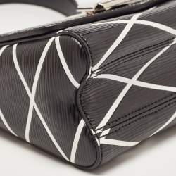 Pre Owned Louis Vuitton Black/White Malletage Epi Leather Twist PM Bag