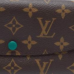 Louis Vuitton Green Monogram Canvas Emilie Wallet