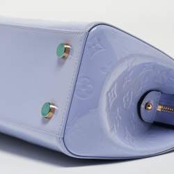 Pre Owned Louis Vuitton Lilac Monogram Vernis Brea MM Bag