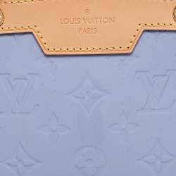 Pre Owned Louis Vuitton Lilac Monogram Vernis Brea MM Bag