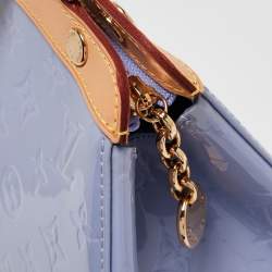 Pre Owned Louis Vuitton Lilac Monogram Vernis Brea MM Bag