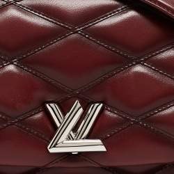 Pre Owned Louis Vuitton Bordeaux Malletage Leather GO-14 PM Bag