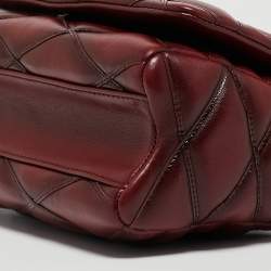 Pre Owned Louis Vuitton Bordeaux Malletage Leather GO-14 PM Bag