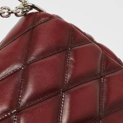 Pre Owned Louis Vuitton Bordeaux Malletage Leather GO-14 PM Bag