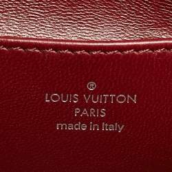 Pre Owned Louis Vuitton Bordeaux Malletage Leather GO-14 PM Bag