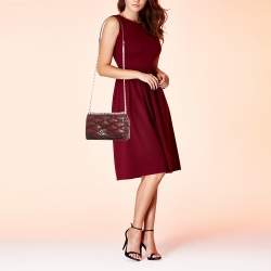 Pre Owned Louis Vuitton Bordeaux Malletage Leather GO-14 PM Bag