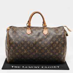 Louis Vuitton Monogram Canvas Speedy 40 Bag