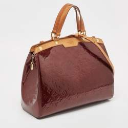Pre Owned Louis Vuitton Amarante Monogram Vernis Brea GM Bag