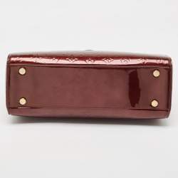 Pre Owned Louis Vuitton Amarante Monogram Vernis Brea GM Bag