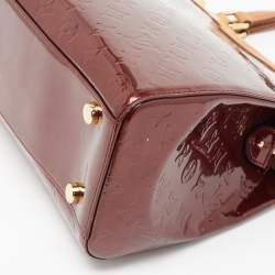 Pre Owned Louis Vuitton Amarante Monogram Vernis Brea GM Bag