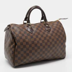 Louis Vuitton Damier Ebene Canvas Speedy 35 Bag