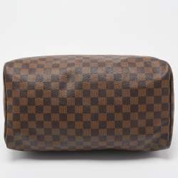 Louis Vuitton Damier Ebene Canvas Speedy 35 Bag