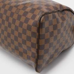 Louis Vuitton Damier Ebene Canvas Speedy 35 Bag