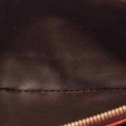 Louis Vuitton Red Damier Ebene Canvas Emilie Wallet