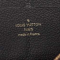 Louis Vuitton Black Monogram Empreinte Leather Zippy Wallet
