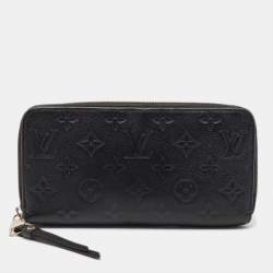 Louis Vuitton Black Monogram Empreinte Leather Zippy Wallet