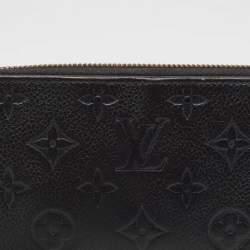 Louis Vuitton Black Monogram Empreinte Leather Zippy Wallet