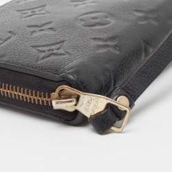Louis Vuitton Black Monogram Empreinte Leather Zippy Wallet