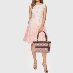 Pre Owned Louis Vuitton Pink Monogram Mini Lin Lucille PM TST Bag