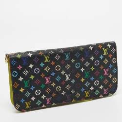 Louis Vuitton Black Monogram Multicolore Canvas Insolite Pistache Wallet
