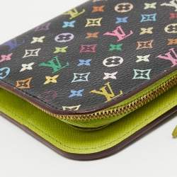 Louis Vuitton Black Monogram Multicolore Canvas Insolite Pistache Wallet