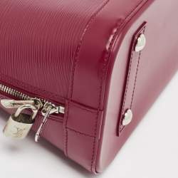 Pre Owned Louis Vuitton Fuchsia Epi Leather Alma PM Bag
