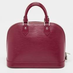 Pre Owned Louis Vuitton Fuchsia Epi Leather Alma PM Bag