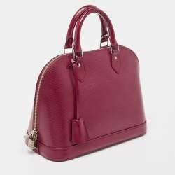 Pre Owned Louis Vuitton Fuchsia Epi Leather Alma PM Bag