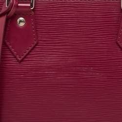 Pre Owned Louis Vuitton Fuchsia Epi Leather Alma PM Bag
