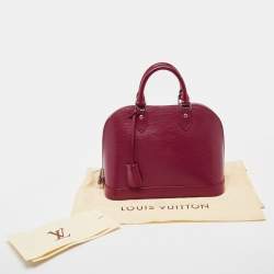 Pre Owned Louis Vuitton Fuchsia Epi Leather Alma PM Bag