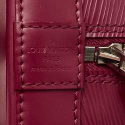 Pre Owned Louis Vuitton Fuchsia Epi Leather Alma PM Bag