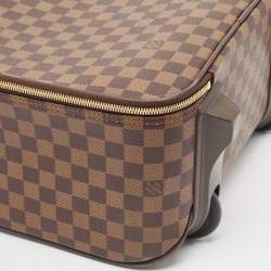 Pre Owned Louis Vuitton Damier Ebene Canvas Pegase 45 Luggage