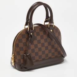 Pre Owned Louis Vuitton Damier Ebene Canvas Alma BB Bag
