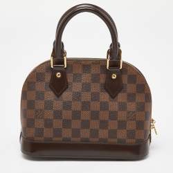 Pre Owned Louis Vuitton Damier Ebene Canvas Alma BB Bag