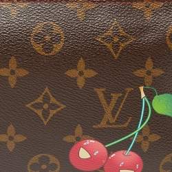 Pre Owned Louis Vuitton Monogram Canvas Cerises Print Accessories Pochette Bag