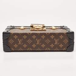 Pre Owned Louis Vuitton Black Monogram Canvas Petite Malle Bag