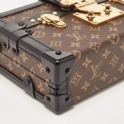 Pre Owned Louis Vuitton Black Monogram Canvas Petite Malle Bag