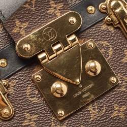 Pre Owned Louis Vuitton Black Monogram Canvas Petite Malle Bag
