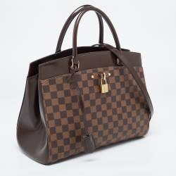 Pre Owned Louis Vuitton Damier Ebene Canvas Rivoli MM Bag