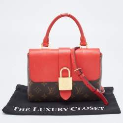 Pre Owned Louis Vuitton Coquelicot Monogram Canvas Locky BB Bag