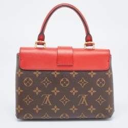 Pre Owned Louis Vuitton Coquelicot Monogram Canvas Locky BB Bag