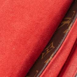 Pre Owned Louis Vuitton Coquelicot Monogram Canvas Locky BB Bag