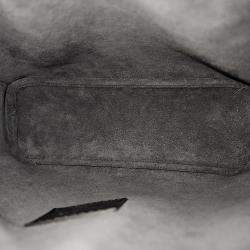Pre Owned Louis Vuitton denim Leather Grey Side Trunk